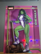 2026 Topps Chrome Marvel Comics She-Hulk #151 Pink Refractor 129/250