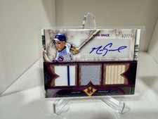 🔥⚾️2025 Museum Collection Mark Grace Purple Triple Patch auto /75 ⚾️🔥