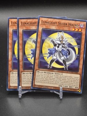 3x Lunalight Silver Hound 1st Edition Common DUAD-EN006 Yu-Gi-Oh!