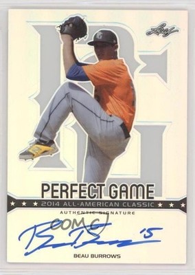 2014 Leaf Metal Draft Perfect Game Beau Burrows #PGM-BB1 Auto 0e5