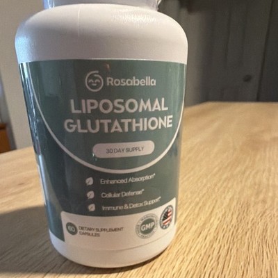 Rosabella Liposomal Glutathione 500mg 60 Capsules Immune Detox GMP Exp 06/2028