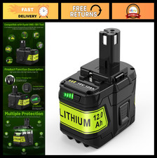 12.0Ah 18V Replacement Battery for Ryobi ONE P102 P103 P104 P105 P107 Tools