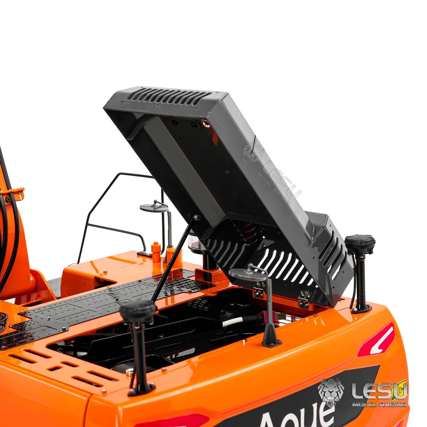 Metal LESU 1/14 RC Hydraulic Digger Aoue DX350LC Excavator 3CH Valve Flysky ST8