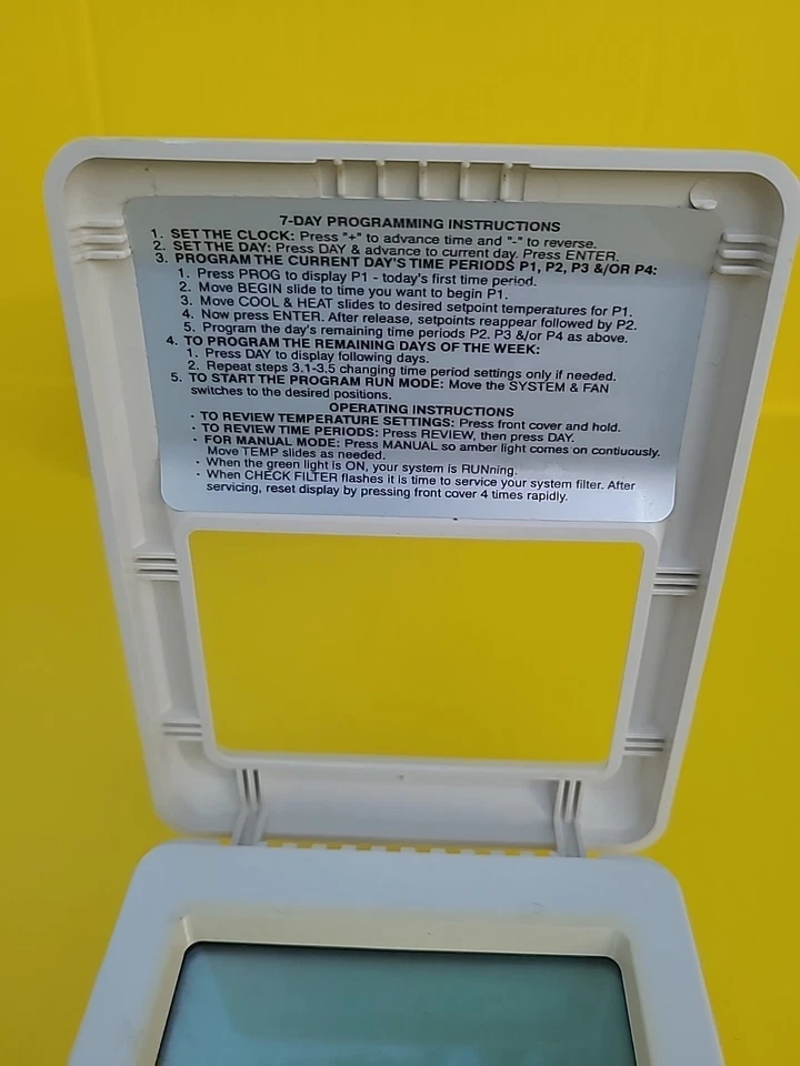 LENNOX Heatcraft Programmable Thermostat  Heat Pump Furnace Innovator L211407cc - Image 4 of 4