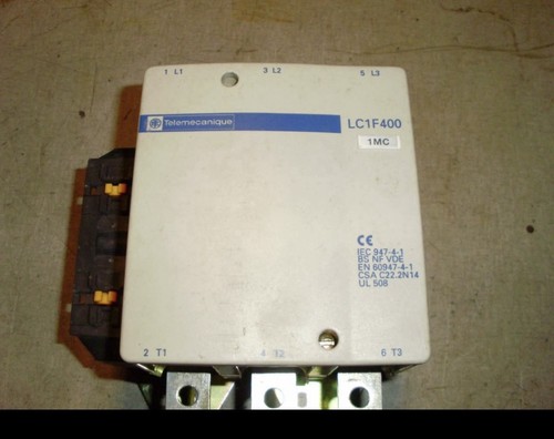 Telemecanique LC1F400 Contactor w/ 200-208V Coil Industrial Motor Control Unit