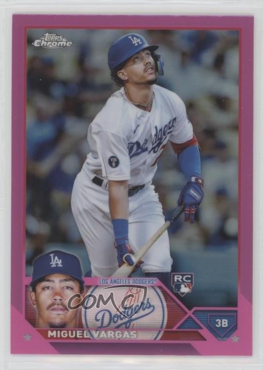 2023 Topps Chrome Pink Refractor Miguel Vargas #161 Rookie RC 18zx