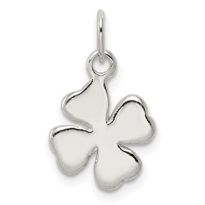 Sterling Silber 4 Blatt Kleeblatt Charm Halskette Damen