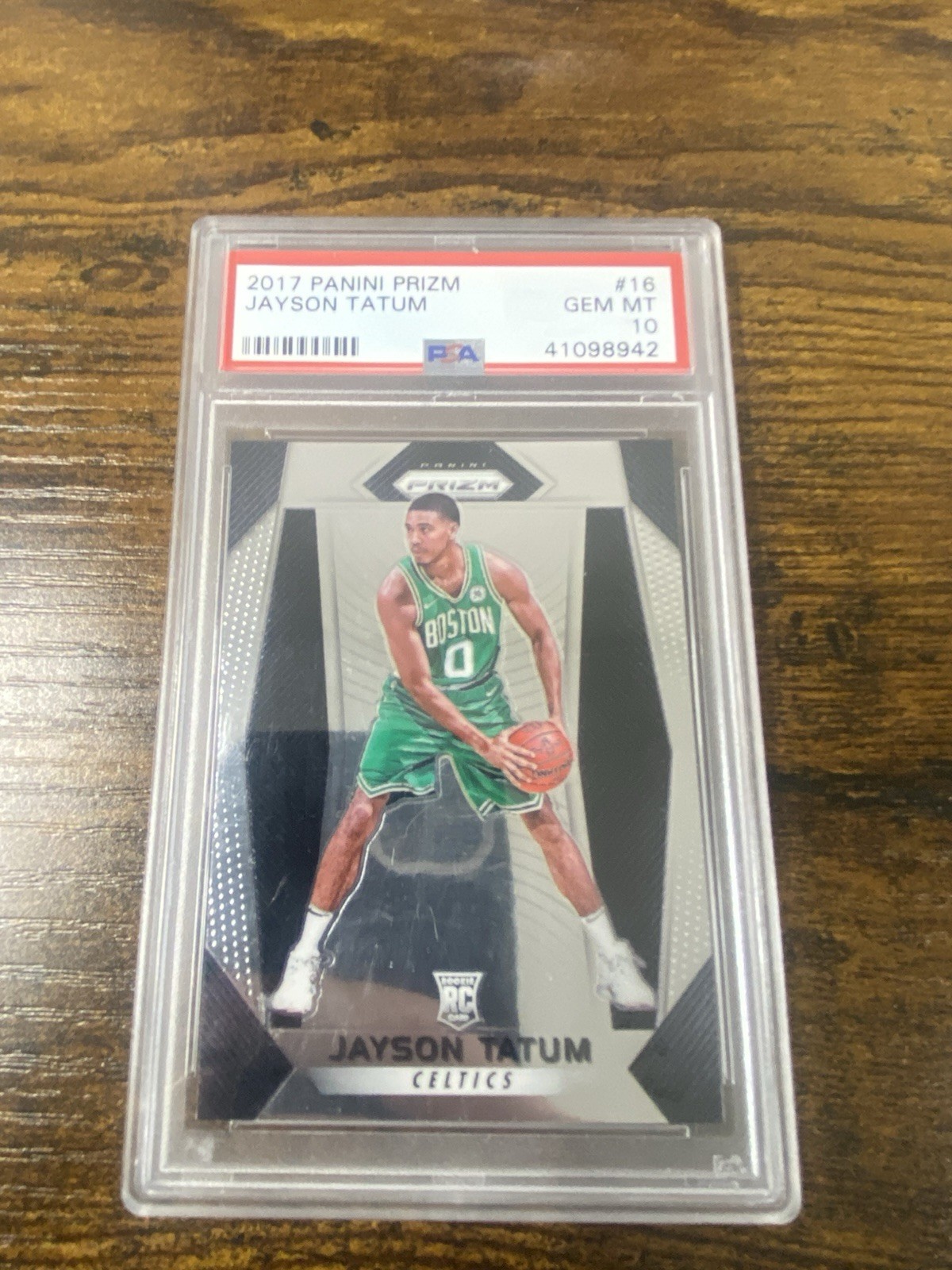 Jayson Tatum 2017-18 Panini Prizm Rookie PSA 10 Boston Celtics