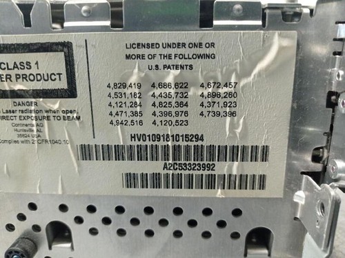 65839191568 audio system BMW X5 E70 XDRIVE 35 D rectp5360563