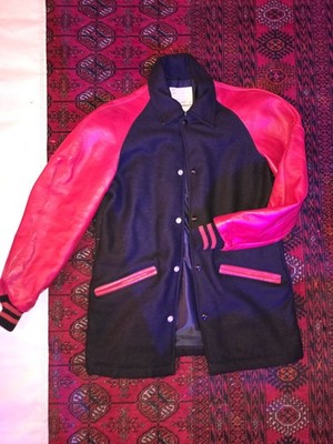 Vintage Melton Wool Clicker Jacket Hot Rod Car Club Delong Snaps