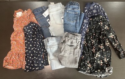 Toddler Girls Clothing Lot Sz 2T Oshkosh Cat & Jack Jeans Dresses Old Navy