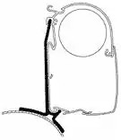 Thule Omnistor 5200/4200 Adapter für Renault Trafic/Opel Vivaro/Fiat Talento/Nis