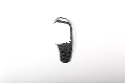 Plain Weave Style Real Carbon Fiber Gear Shift Cover Trim For BMW