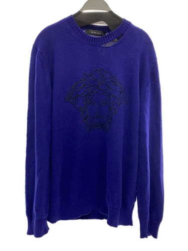 VERSACE Sweater navy 50 Used