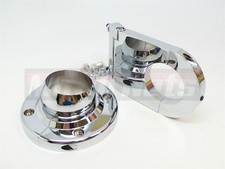 Chrome Billet Aluminum Swivel Mount For 2 Column Drop 3.5chevy Gm Hotstreetrod Chrome Billet Aluminum Swivel Mount For 2 Column Drop 3.5chevy Gm Hotstreetrod