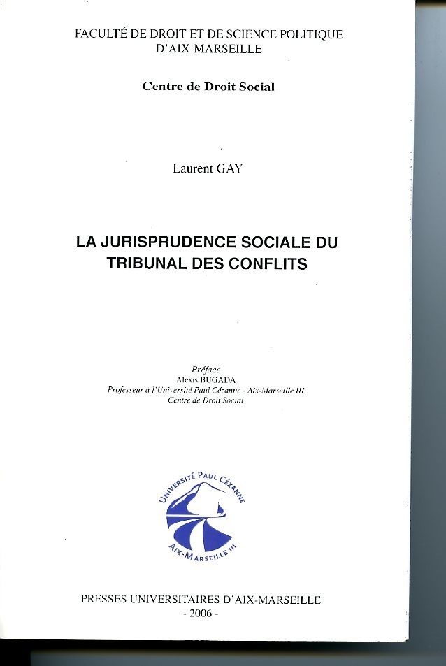 La jurisprudence sociale du Tribunal des conflits