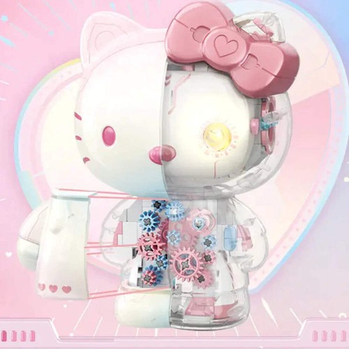 Figura Hello Kitty Prism Mecha - Serie TOP TOY Transparente con Control Remoto - Imagen 3 de 7