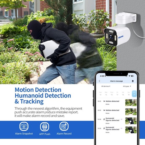 WIFI Connection Alarm Intelligent Dual Light Source Night Vision H.265 IP camera - Picture 44 of 46