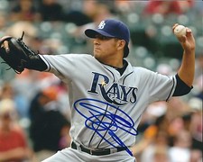 AUTOGRAPHED CESAR RAMOS 8X10 Tampa Bay Rays Photo W/COA 