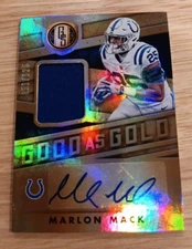 2018 Panini Gold Standard Good as Gold /125 Marlon Mack #GO-MM Auto