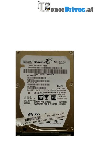 Seagate ST320LT007 - 320 GB - SATA - 9ZV142-071 - PCB 100611631 Rev. A*