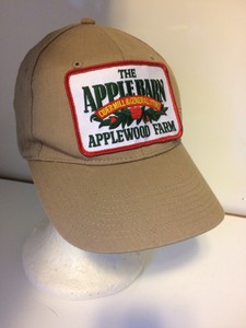 Apple Barn Cider Mill General Store Hat Cap Tan Patch Applewood