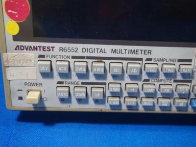 Advantest R6552 Digital Multimeter w/o Rear Bezel, Breakage w/o