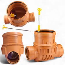 KG Kanalschacht mit Rückstauklappe DN315 Abwasserschacht PVC-U DN160 | EN13564