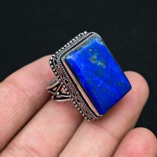 Lapis Lazuli 925 Sterling Silver Handmade Ring Anniversary Gifts Jewelry D-1927