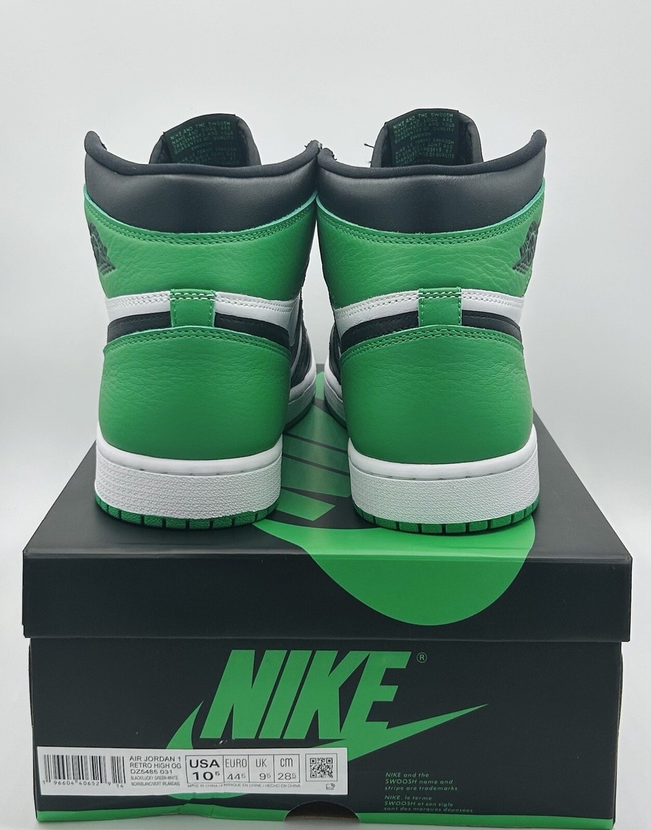 Size 10.5 - Nike Jordan 1 Retro High OG Lucky Green 2023 | eBay