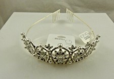 Crystal tiara queen wedding prom Halloween hair accessory bridal glass pearl
