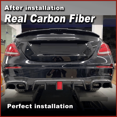 Fit For Mercedes W213 E-Class E63AMG E43AMG REAL Carbon Rear Bumper Diffuser Lip - Picture 3 of 15