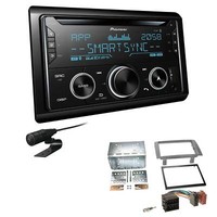 Pioneer Autoradio CD Bluetooth USB Einbauset FüR Lancia Musa 2004-2012 Anthrazit
