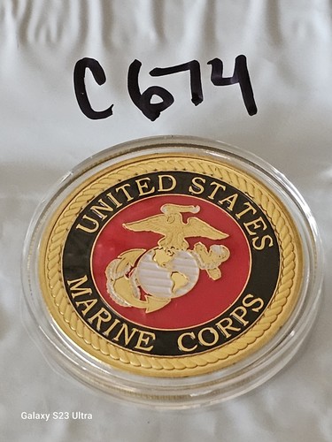 UNITED STATES MARINE CORPS CORPORAL USMC CHALLENGE COIN C674 - Picture 2 of 2