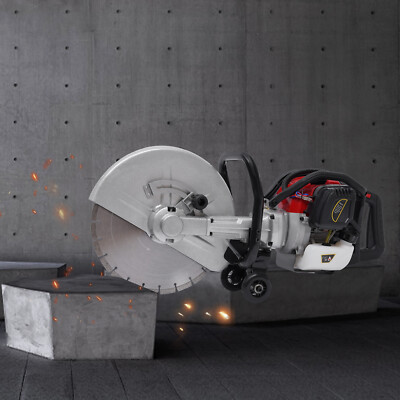 Gas Concrete Cut off Saw 2 Stroke 52 CC Cement Masonry Wet Dry Saw Cutter+Blade~