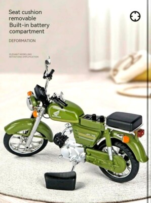 1/10 Vintage Honda JH-70 Motorcycle Model Diecast Bike Toy
