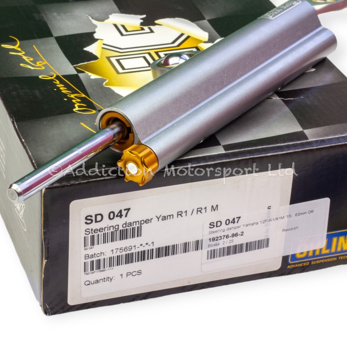 写真 SD 047 OHLINS Steering Damper Yamaha R1m 2015 Onwards for sale