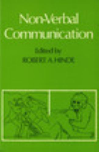Non-verbal Communication Hinde Paperback Cambridge University Press