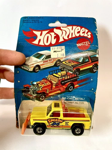 Hot Wheels Vintage Super Scraper Yellow Speedy Removal 1980 BW MOC Pickup Truck