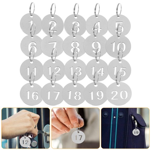 20pcs nummerierte 1-20 Tags Schlüsseletiketten Tags - Bild 10 von 23