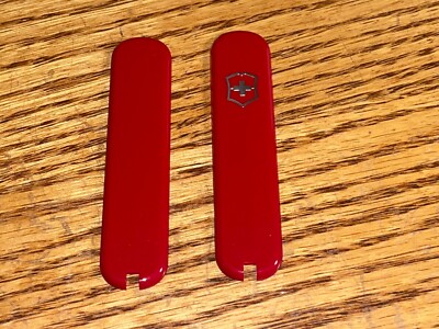 New Victorinox 74mm HANDLE  2 Piece KIT in RED for Executive + Ambassador