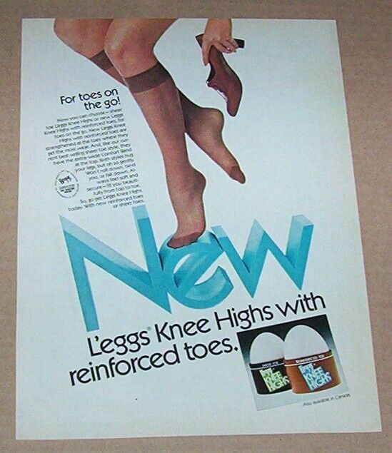 1977 print ad - L'eggs Pantyhose knee highs girl legs hosiery ...
