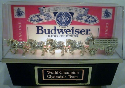 Vintage Budweiser King of Beers World Champion Clydesdale Team