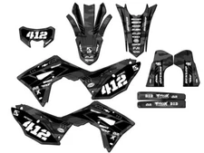 2021-2024 CRF 450 RL APACHE Grey Senge Graphics Kit Compatible with Honda