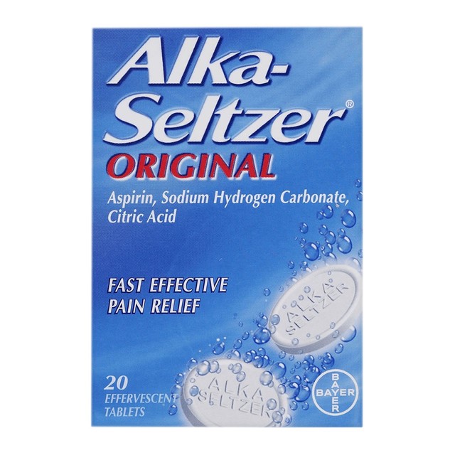 AlkaSeltzer Original Upset Stomach and Pain Relief Tablets 20 for sale