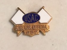 1957 USAC Race Car Official Press Media Pin