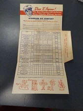 Standard Oil KY Service Uniform '56 Order Form Envelope Riverside Masterbilt NOS