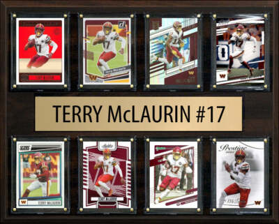 Terry McLaurin #17 8 Card Plaque Donruss Score Panini 2023 2024 Washington Comma