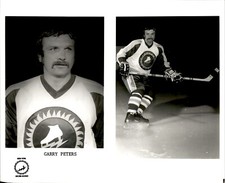 PF7 Original Photo GARRY PETERS 1973-74 NEW YORK GOLDEN BLADES WHA HOCKEY CENTER