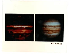 NASA PRESS RELEASE LARGE FORMAT TRANSPARENCY PHOTO Infrared + visible JUPITER